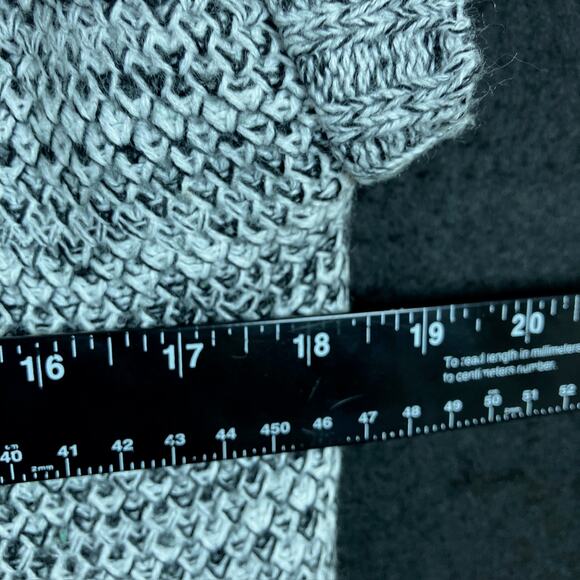 Maurices Womens Sweater Gray Cowl Neck Short Sleeve Knit Pullover Stretch Large - Picture 8 of 12